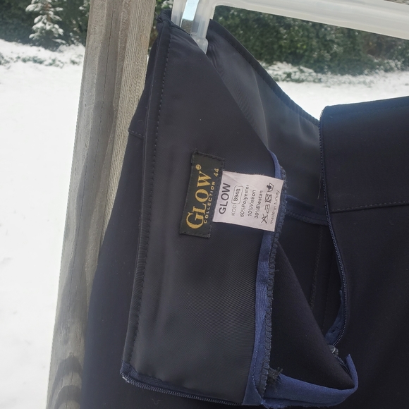ellegant dark navy zip skirt Glow collection - Picture 3 of 3